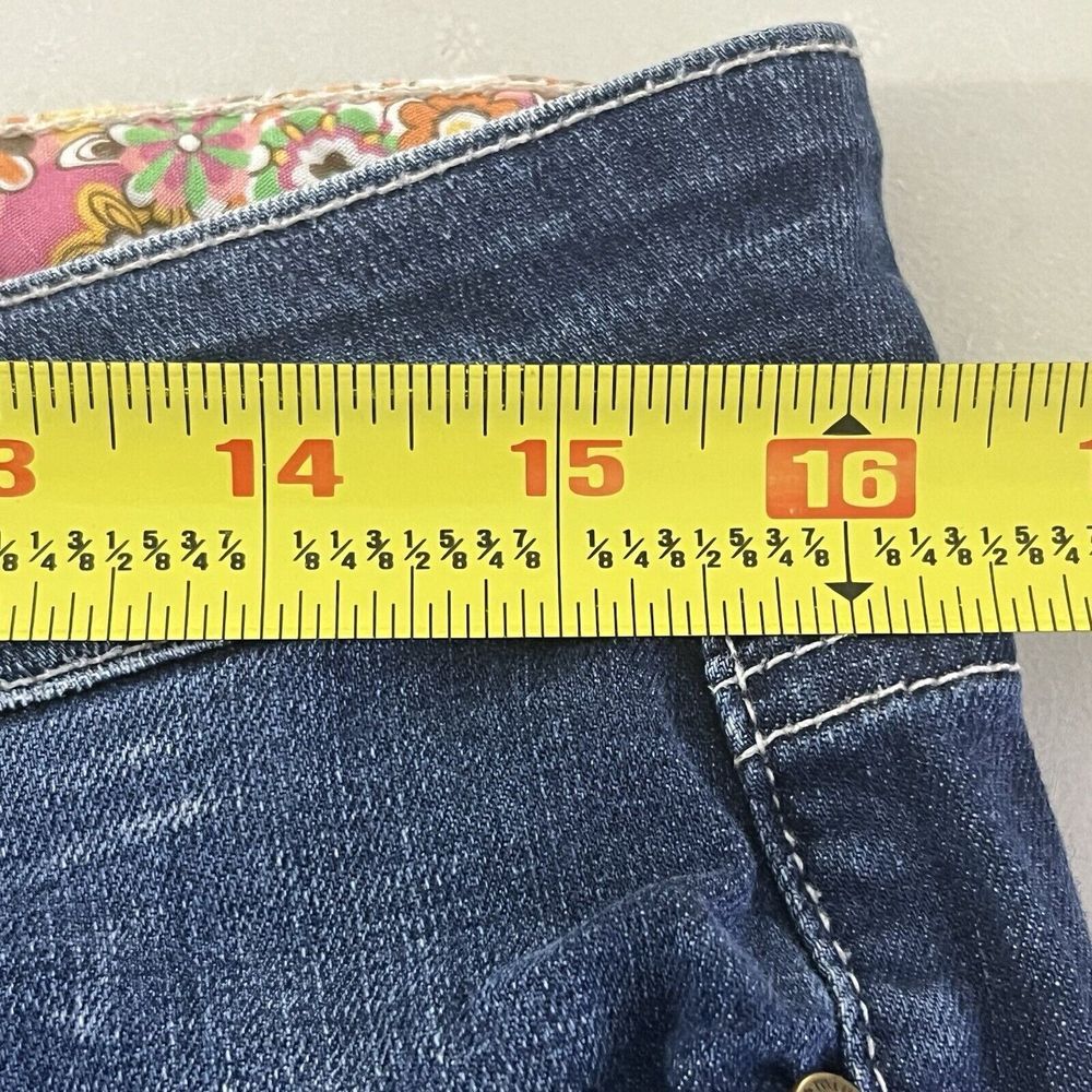 Paige Venice Cropped Jeans Women's 30 Blue Medium Wash Fading Stretch Boho 30x25 - Picture 9 of 11